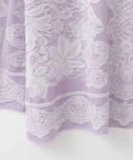 PJFCD08420 CHRISTIAN AUJARD Lサイズ(クリスチャン・オジャール Lサイズ) 【大きいサイズ】レーシージャガードニットプルオーバー ラベンダー