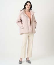 PJFEE02320 CHRISTIAN AUJARD Lサイズ(クリスチャン・オジャール Lサイズ) 【大きいサイズ/アンサンブル対応】ホールガーメントニットプルオーバー サーモンピンク