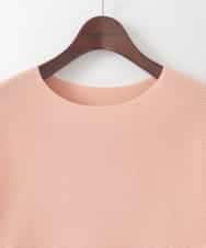 PJFEE02320 CHRISTIAN AUJARD Lサイズ(クリスチャン・オジャール Lサイズ) 【大きいサイズ/アンサンブル対応】ホールガーメントニットプルオーバー サーモンピンク