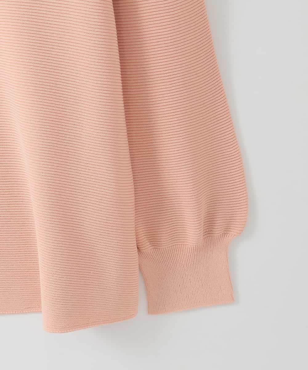 PJFEE02320 CHRISTIAN AUJARD Lサイズ(クリスチャン・オジャール Lサイズ) 【大きいサイズ/アンサンブル対応】ホールガーメントニットプルオーバー サーモンピンク