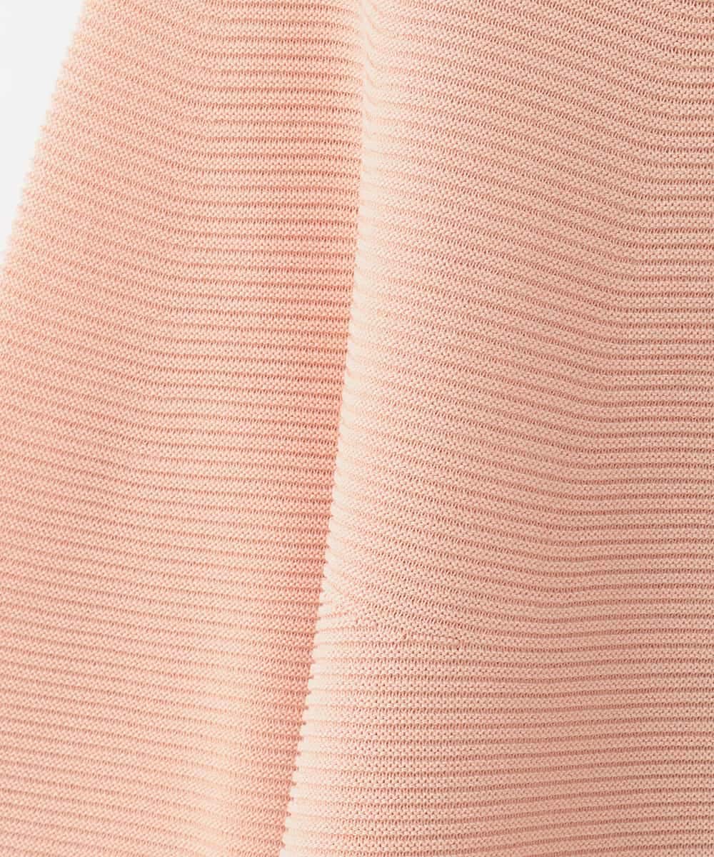 PJFEE02320 CHRISTIAN AUJARD Lサイズ(クリスチャン・オジャール Lサイズ) 【大きいサイズ/アンサンブル対応】ホールガーメントニットプルオーバー サーモンピンク