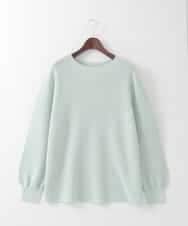 PJFEE02320 CHRISTIAN AUJARD Lサイズ(クリスチャン・オジャール Lサイズ) 【大きいサイズ/アンサンブル対応】ホールガーメントニットプルオーバー グリーン