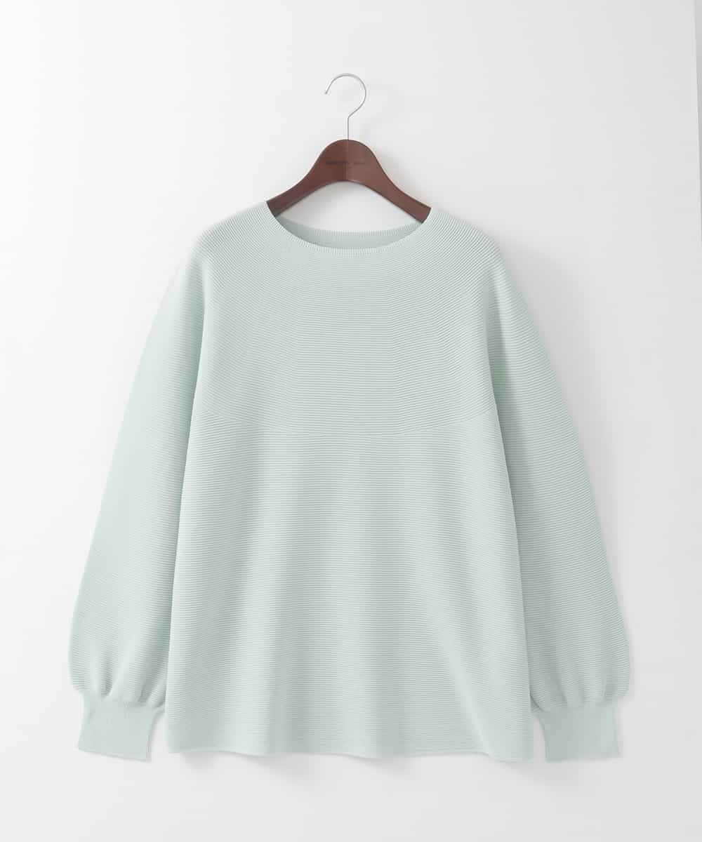 PJFEE02320 CHRISTIAN AUJARD Lサイズ(クリスチャン・オジャール Lサイズ) 【大きいサイズ/アンサンブル対応】ホールガーメントニットプルオーバー グリーン