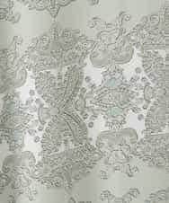 PJFEE03420 CHRISTIAN AUJARD Lサイズ(クリスチャン・オジャール Lサイズ) 【大きいサイズ/アンサンブル対応】レーシーオーナメントプリントトップス グリーン