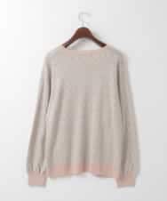 PJFEE13360 CHRISTIAN AUJARD Lサイズ(クリスチャン・オジャール Lサイズ) 【大きいサイズ】ジオメトリックジャカードニット ピンク