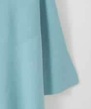 PJFGD22320 CHRISTIAN AUJARD Lサイズ(クリスチャン・オジャール Lサイズ) 【大きいサイズ】リネンライクホールガーメントニット ライトブルー