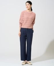 PJFGE03420 CHRISTIAN AUJARD Lサイズ(クリスチャン・オジャール Lサイズ) 【大きいサイズ/ドライタッチ】ドルマンスリーブニット ピンク