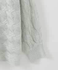 PJFGE03420 CHRISTIAN AUJARD Lサイズ(クリスチャン・オジャール Lサイズ) 【大きいサイズ/ドライタッチ】ドルマンスリーブニット グリーン