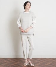 PJFGS09360 CHRISTIAN AUJARD Lサイズ(クリスチャン・オジャール Lサイズ) タックジャカードニットベスト ライトグレー