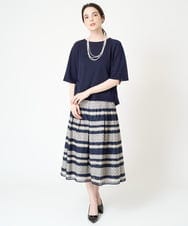 PJFHW11260 CHRISTIAN AUJARD Lサイズ(クリスチャン・オジャール Lサイズ) [アンサンブル対応]ラグランスリーブニット ネイビー