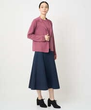 PJHAD01480 CHRISTIAN AUJARD Lサイズ(クリスチャン・オジャール Lサイズ) 【大きいサイズ/セットアップ対応】オリジナルジャガードスカート ネイビー