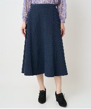 PJHAD01480 CHRISTIAN AUJARD Lサイズ(クリスチャン・オジャール Lサイズ) [セットアップ対応]オリジナルジャガードスカート ネイビー