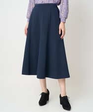 PJHAD01480 CHRISTIAN AUJARD Lサイズ(クリスチャン・オジャール Lサイズ) 【大きいサイズ/セットアップ対応】オリジナルジャガードスカート ネイビー