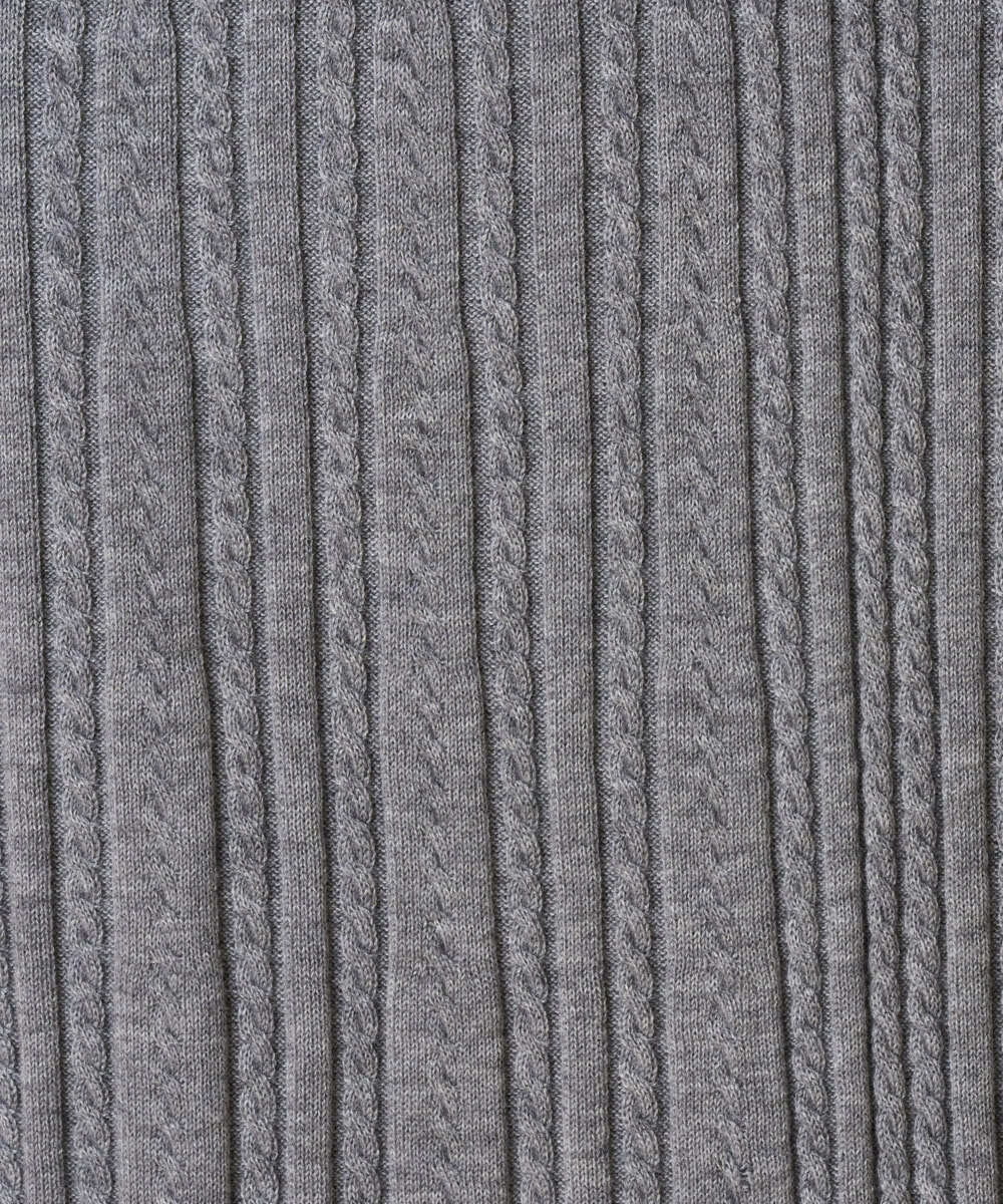 PJHAG42520 CHRISTIAN AUJARD Lサイズ(クリスチャン・オジャール Lサイズ) 【大きいサイズ/セットアップ対応】Aラインニットスカート グレー