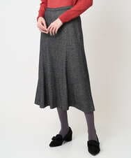 PJHCD09420 CHRISTIAN AUJARD Lサイズ(クリスチャン・オジャール Lサイズ) 【大きいサイズ/セットアップ対応】ラメジャージースカート ブラック