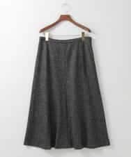 PJHCD09420 CHRISTIAN AUJARD Lサイズ(クリスチャン・オジャール Lサイズ) 【大きいサイズ/セットアップ対応】ラメジャージースカート ブラック