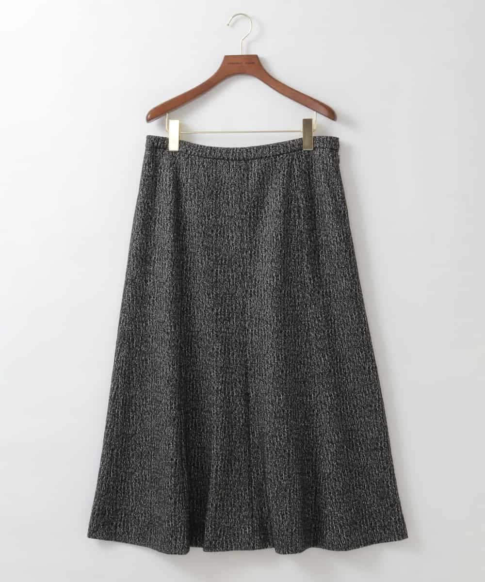 PJHCD09420 CHRISTIAN AUJARD Lサイズ(クリスチャン・オジャール Lサイズ) 【大きいサイズ/セットアップ対応】ラメジャージースカート ブラック