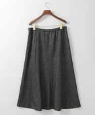 PJHCD09420 CHRISTIAN AUJARD Lサイズ(クリスチャン・オジャール Lサイズ) 【大きいサイズ/セットアップ対応】ラメジャージースカート ブラック