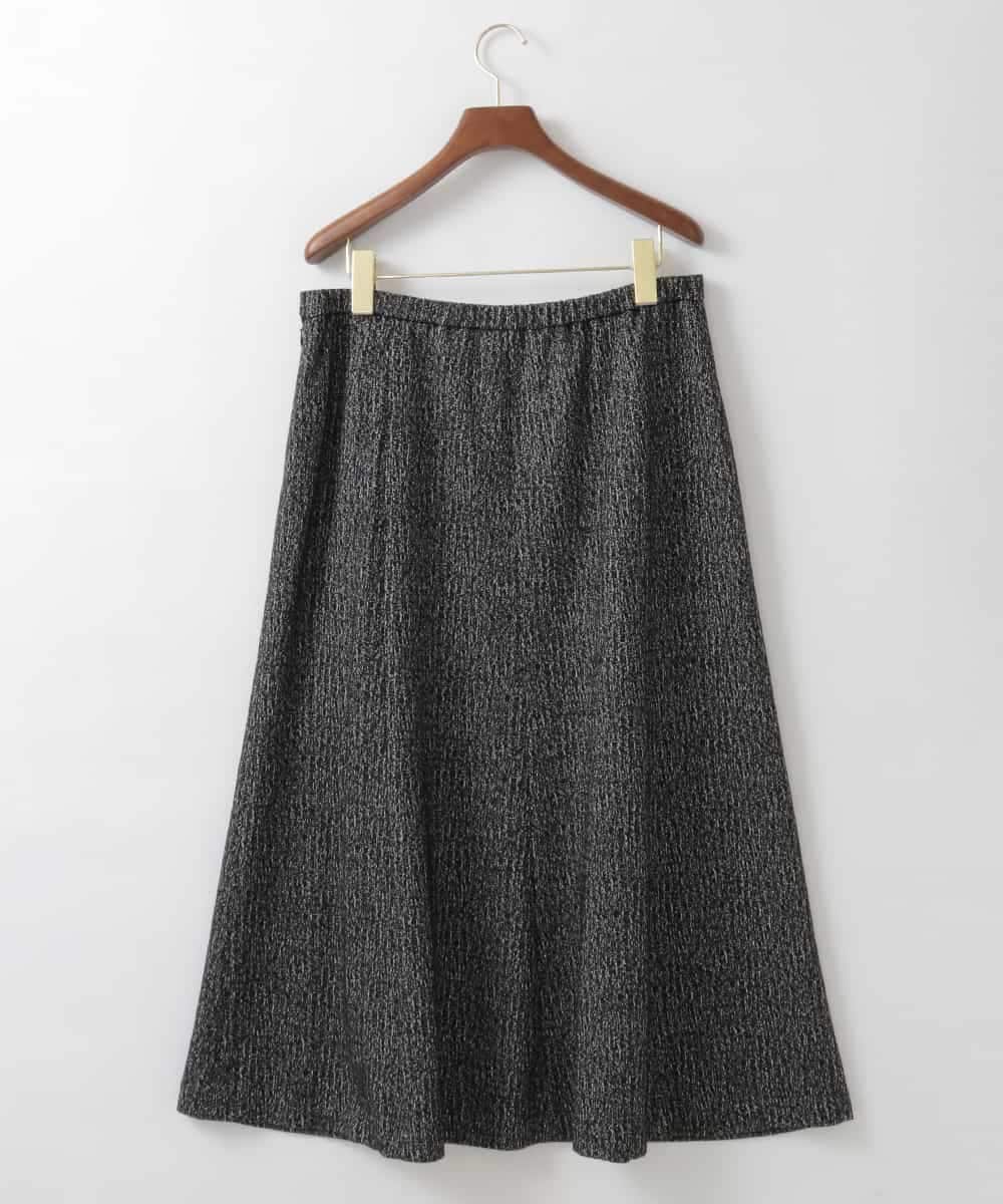 PJHCD09420 CHRISTIAN AUJARD Lサイズ(クリスチャン・オジャール Lサイズ) 【大きいサイズ/セットアップ対応】ラメジャージースカート ブラック