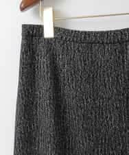 PJHCD09420 CHRISTIAN AUJARD Lサイズ(クリスチャン・オジャール Lサイズ) 【大きいサイズ/セットアップ対応】ラメジャージースカート ブラック