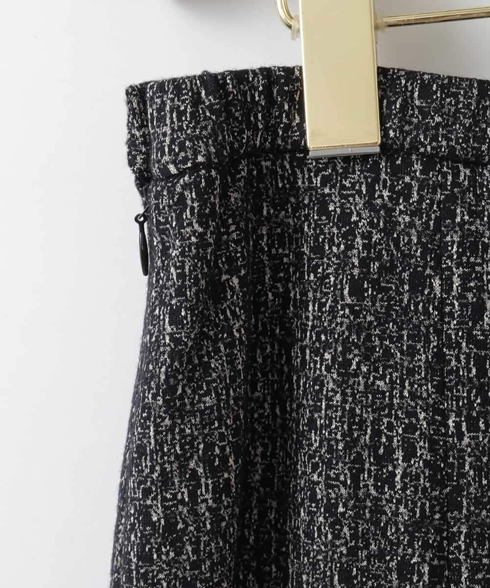 PJHCD09420 CHRISTIAN AUJARD Lサイズ(クリスチャン・オジャール Lサイズ) 【大きいサイズ/セットアップ対応】ラメジャージースカート ブラック