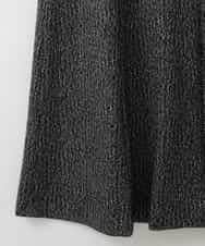 PJHCD09420 CHRISTIAN AUJARD Lサイズ(クリスチャン・オジャール Lサイズ) 【大きいサイズ/セットアップ対応】ラメジャージースカート ブラック