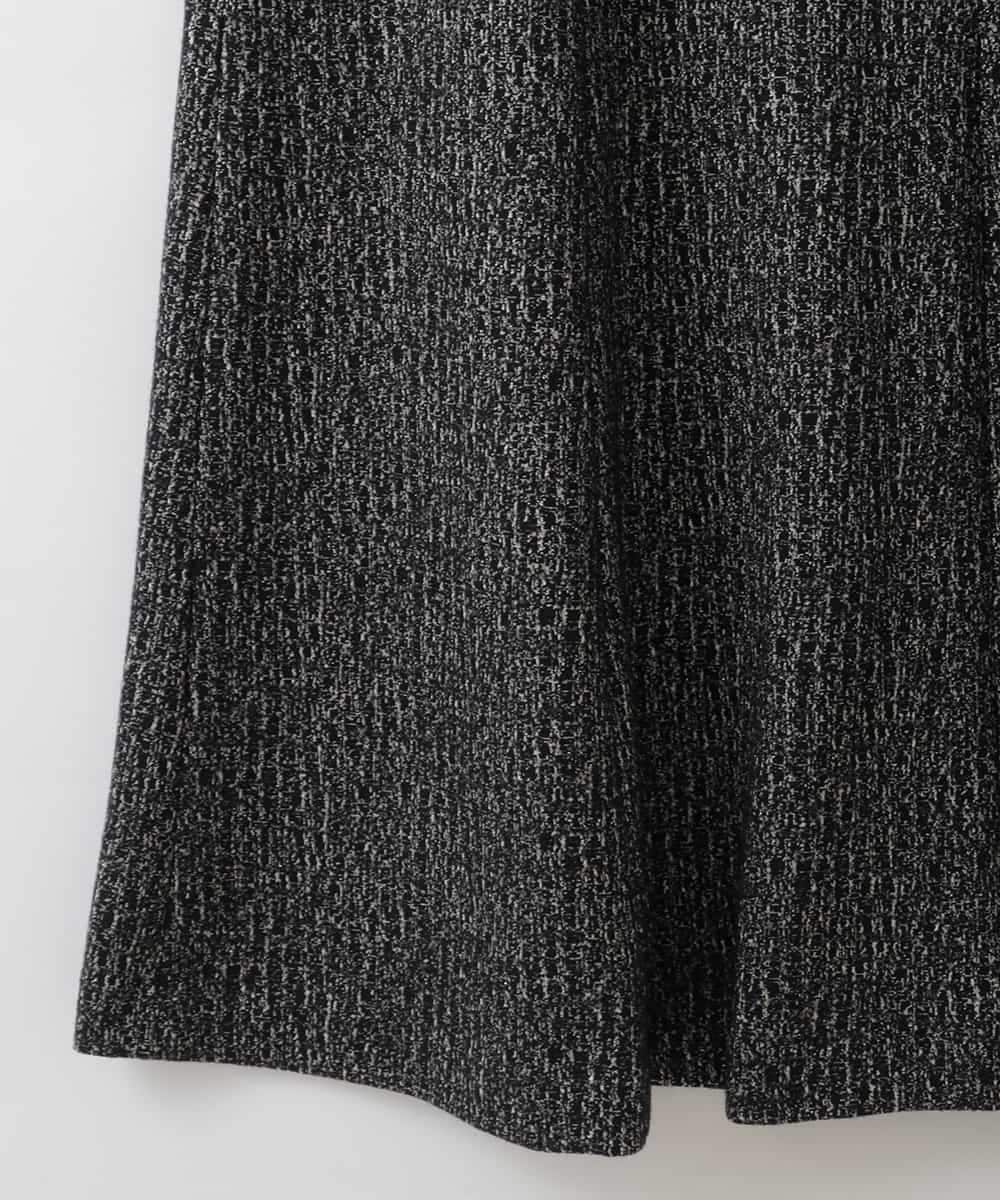 PJHCD09420 CHRISTIAN AUJARD Lサイズ(クリスチャン・オジャール Lサイズ) 【大きいサイズ/セットアップ対応】ラメジャージースカート ブラック