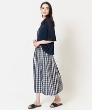 PJHGA62430 CHRISTIAN AUJARD Lサイズ(クリスチャン・オジャール Lサイズ) [セットアップ対応]シャンブレーチェックスカート ネイビー系
