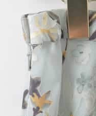 PJHGE02490 CHRISTIAN AUJARD Lサイズ(クリスチャン・オジャール Lサイズ) 【大きいサイズ】［セットアップ対応］フラワープリントシアースカート グリーン系