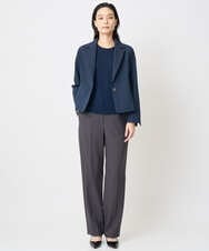 PJJAD01730 CHRISTIAN AUJARD Lサイズ(クリスチャン・オジャール Lサイズ) 【大きいサイズ/セットアップ対応】オリジナルジャガードジャケット ネイビー