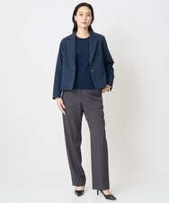 PJJAD01730 CHRISTIAN AUJARD Lサイズ(クリスチャン・オジャール Lサイズ) 【大きいサイズ/セットアップ対応】オリジナルジャガードジャケット ネイビー