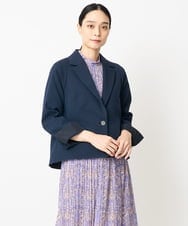 PJJAD01730 CHRISTIAN AUJARD Lサイズ(クリスチャン・オジャール Lサイズ) 【大きいサイズ/セットアップ対応】オリジナルジャガードジャケット ネイビー