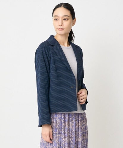 PJJAD01730 CHRISTIAN AUJARD Lサイズ 【大きいサイズ/セットアップ対応】オリジナルジャガードジャケット