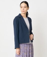 PJJAD01730 CHRISTIAN AUJARD Lサイズ(クリスチャン・オジャール Lサイズ) 【大きいサイズ/セットアップ対応】オリジナルジャガードジャケット ネイビー