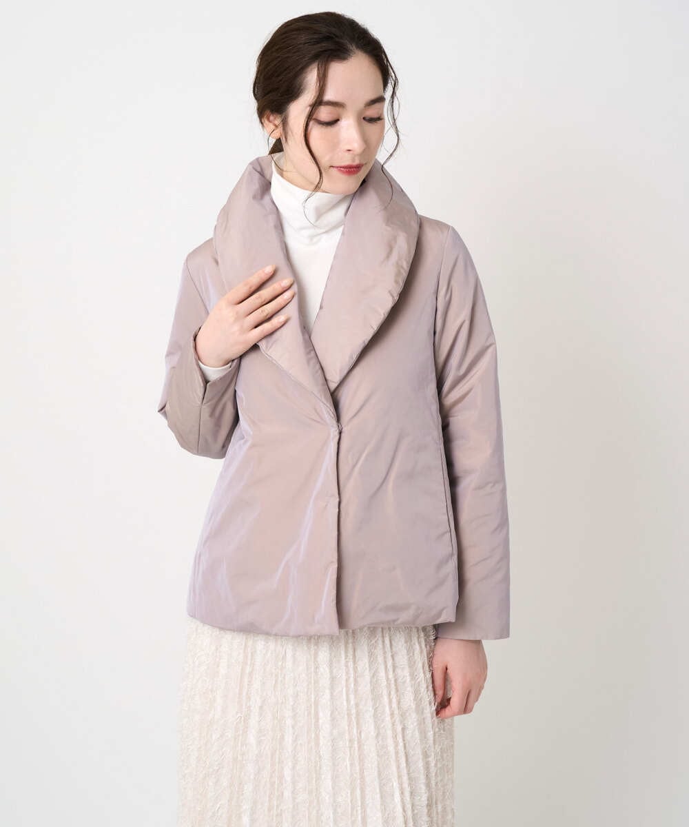 PJJAD20580 CHRISTIAN AUJARD Lサイズ(クリスチャン・オジャール Lサイズ) 【大きいサイズ/軽量･暖かい】中綿入りショートアウター ピンク