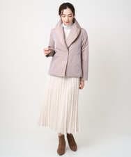 PJJAD20580 CHRISTIAN AUJARD Lサイズ(クリスチャン・オジャール Lサイズ) 【大きいサイズ/軽量･暖かい】中綿入りショートアウター ピンク