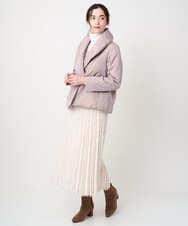 PJJAD20580 CHRISTIAN AUJARD Lサイズ(クリスチャン・オジャール Lサイズ) 【大きいサイズ/軽量･暖かい】中綿入りショートアウター ピンク