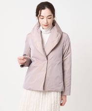 PJJAD20580 CHRISTIAN AUJARD Lサイズ(クリスチャン・オジャール Lサイズ) 【大きいサイズ/軽量･暖かい】中綿入りショートアウター ピンク