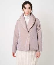 PJJAD20580 CHRISTIAN AUJARD Lサイズ(クリスチャン・オジャール Lサイズ) 【大きいサイズ/軽量･暖かい】中綿入りショートアウター ピンク