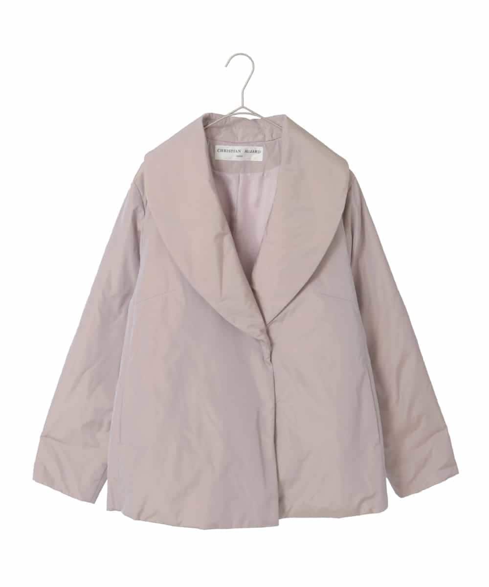 PJJAD20580 CHRISTIAN AUJARD Lサイズ(クリスチャン・オジャール Lサイズ) 【大きいサイズ/軽量･暖かい】中綿入りショートアウター ピンク