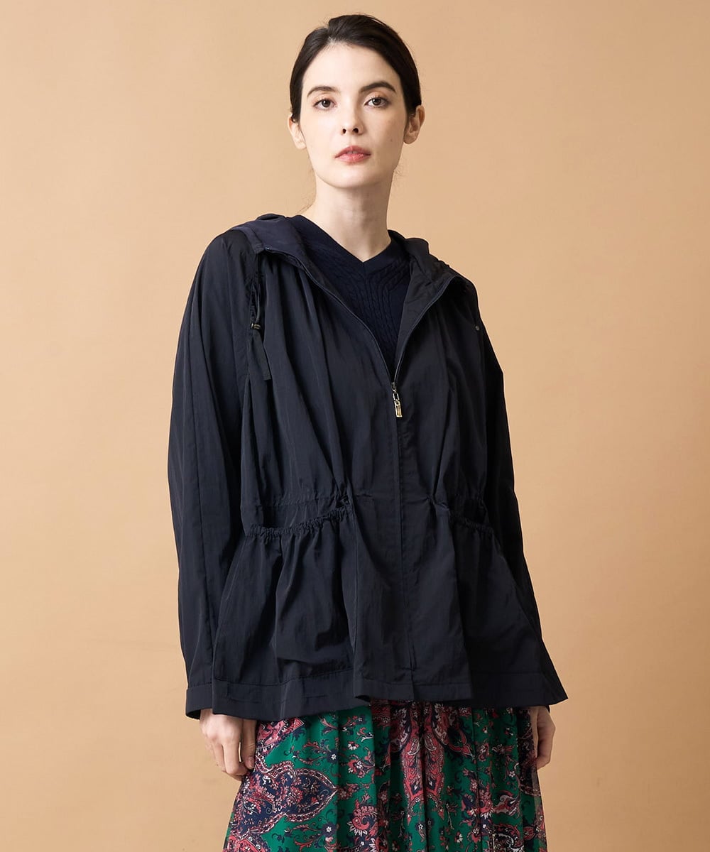 PJJAE10620 CHRISTIAN AUJARD Lサイズ(クリスチャン・オジャール Lサイズ) 【大きいサイズ】シャンブレージップアップブルゾン ネイビー