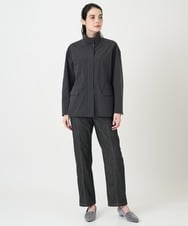 PJJEE16520 CHRISTIAN AUJARD Lサイズ(クリスチャン・オジャール Lサイズ) 【大きいサイズ/シワになりにくい】タフタジップジャケット ダークグレー