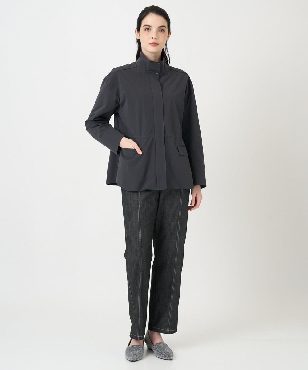 PJJEE16520 CHRISTIAN AUJARD Lサイズ(クリスチャン・オジャール Lサイズ) 【大きいサイズ/シワになりにくい】タフタジップジャケット ダークグレー