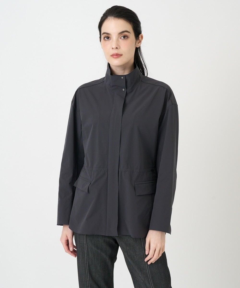 PJJEE16520 CHRISTIAN AUJARD Lサイズ(クリスチャン・オジャール Lサイズ) 【大きいサイズ/シワになりにくい】タフタジップジャケット ダークグレー