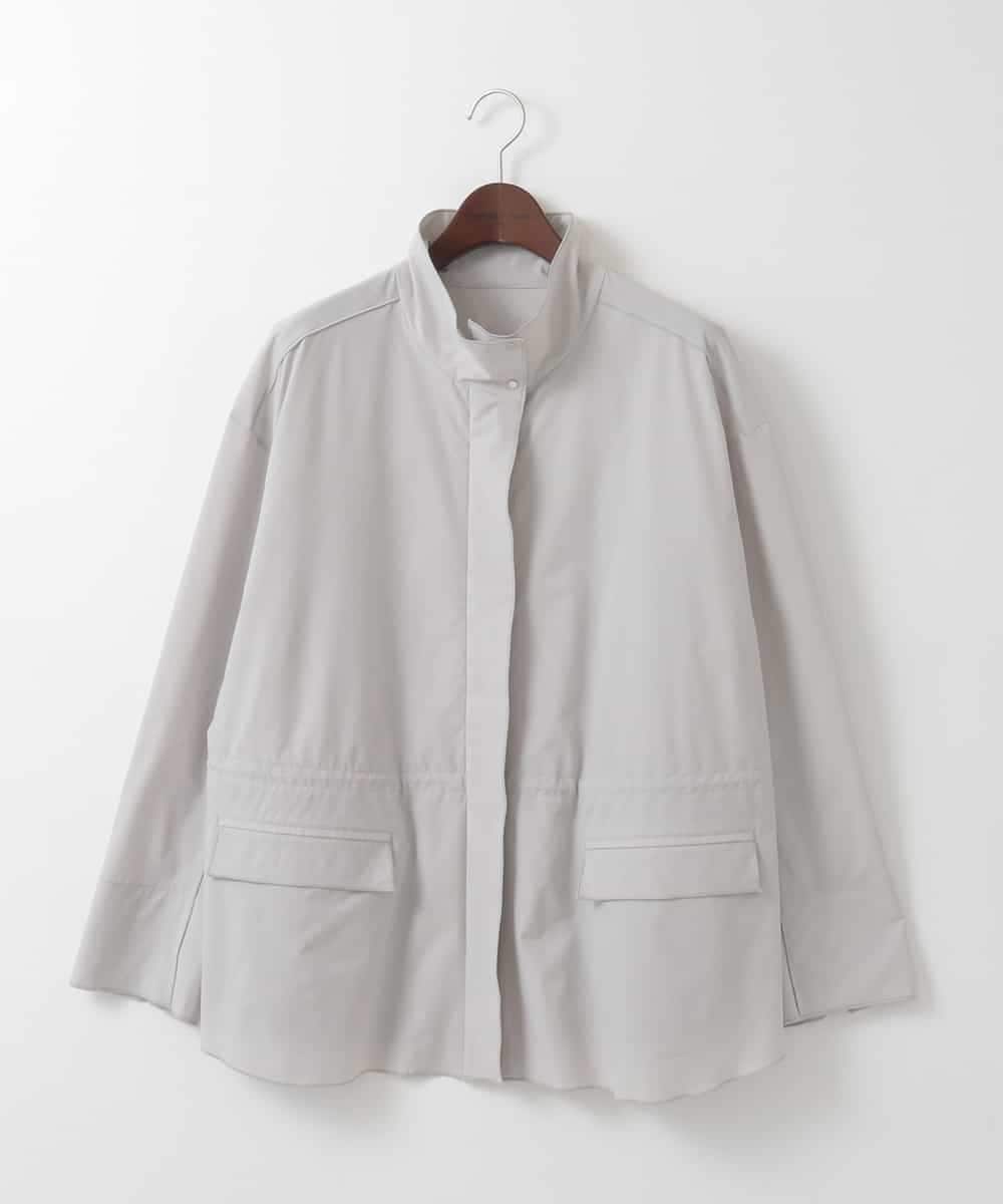 PJJEE16520 CHRISTIAN AUJARD Lサイズ(クリスチャン・オジャール Lサイズ) 【大きいサイズ/シワになりにくい】タフタジップジャケット ライトグレー