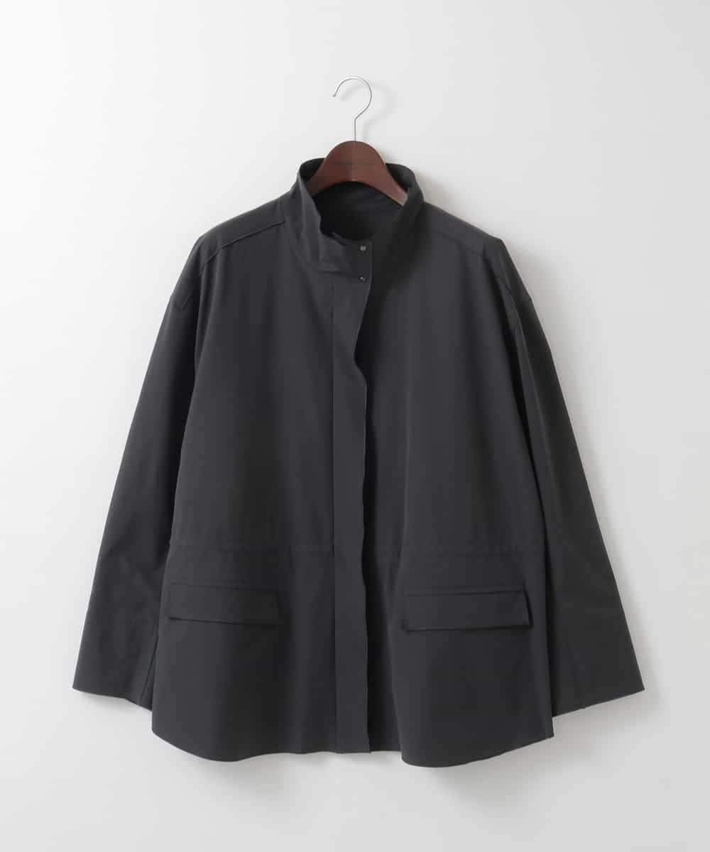 PJJEE16520 CHRISTIAN AUJARD Lサイズ(クリスチャン・オジャール Lサイズ) 【大きいサイズ/シワになりにくい】タフタジップジャケット ダークグレー