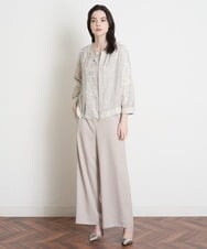 PJJES82520 CHRISTIAN AUJARD Lサイズ(クリスチャン・オジャール Lサイズ) オパールペイズリープリントブルゾン ベージュ