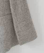 PJJGE01620 CHRISTIAN AUJARD Lサイズ(クリスチャン・オジャール Lサイズ) 【大きいサイズ】[セットアップ対応]ラスティックツイードジャケット ブラウン