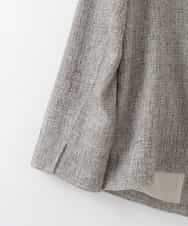 PJJGE01620 CHRISTIAN AUJARD Lサイズ(クリスチャン・オジャール Lサイズ) 【大きいサイズ】[セットアップ対応]ラスティックツイードジャケット ブラウン