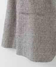 PJJGE01620 CHRISTIAN AUJARD Lサイズ(クリスチャン・オジャール Lサイズ) 【大きいサイズ】[セットアップ対応]ラスティックツイードジャケット ブラウン